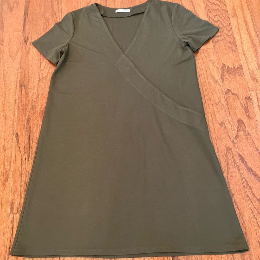 ZARA M Olive Shift Dress